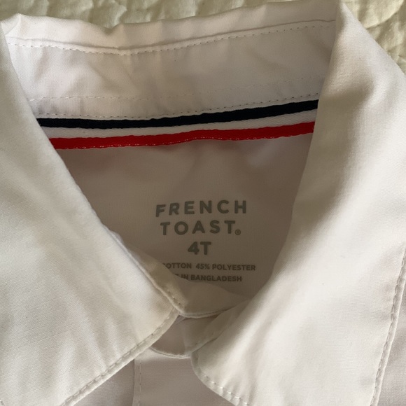 French Toast Kids Button Down White Size 4T - Picture 2 of 3